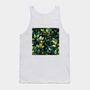 Green Leaves Pattern 11 Tank Top